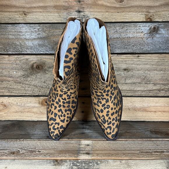 Schutz Tessie Mid Heeled Bootie - Nubuck Wil/Wood/Black - 9 - NWOB - Picture 5 of 8